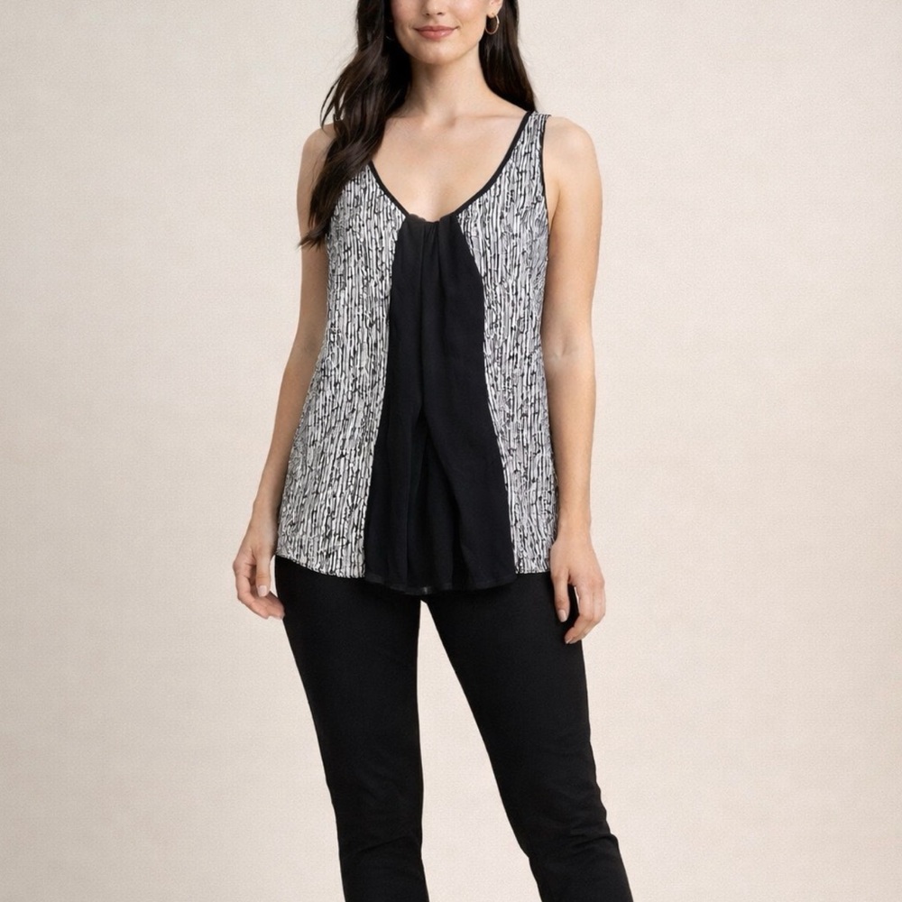 BCBGeneration Monochrome Sleeveless Tank Top